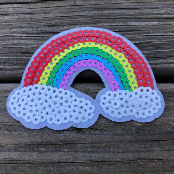 Iron Patches Lot of 3 Rainbow STAR Unicorn Embroid - Picture 6 of 8